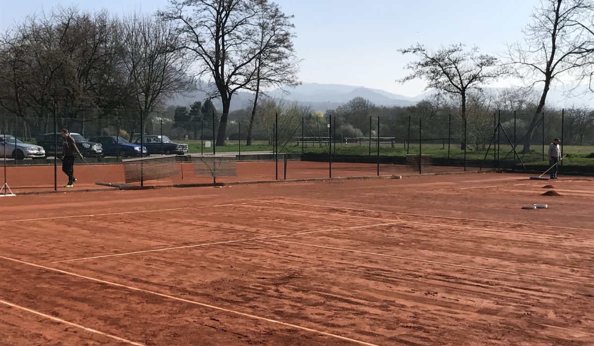 Arbeitseinsatz Platzanlage TC Bischweier 2