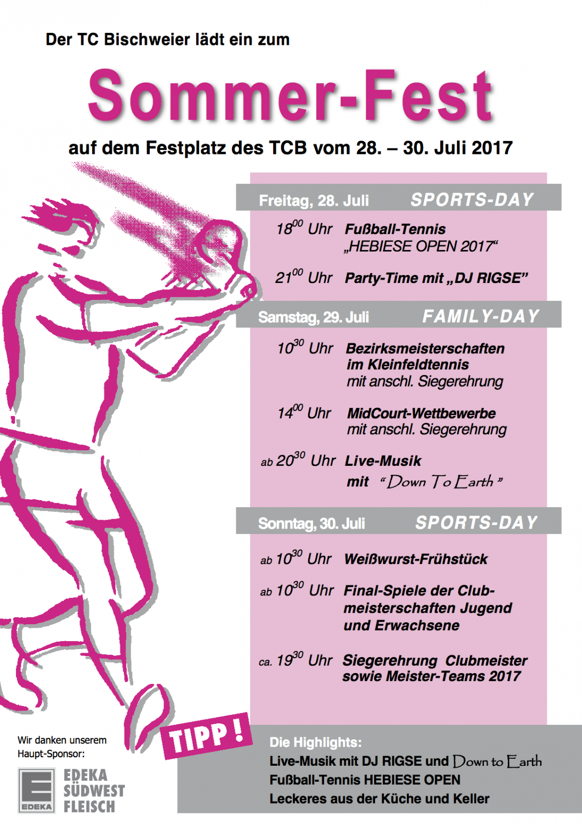 Sommerfest 2017 TC Bischweier
