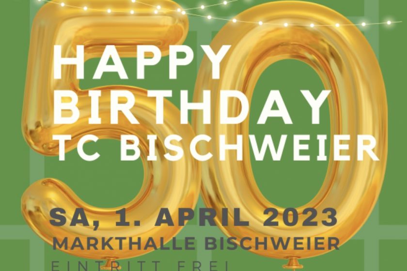 Jubiläumsparty am 1. April um 19 Uhr in der Markthalle Bischweier